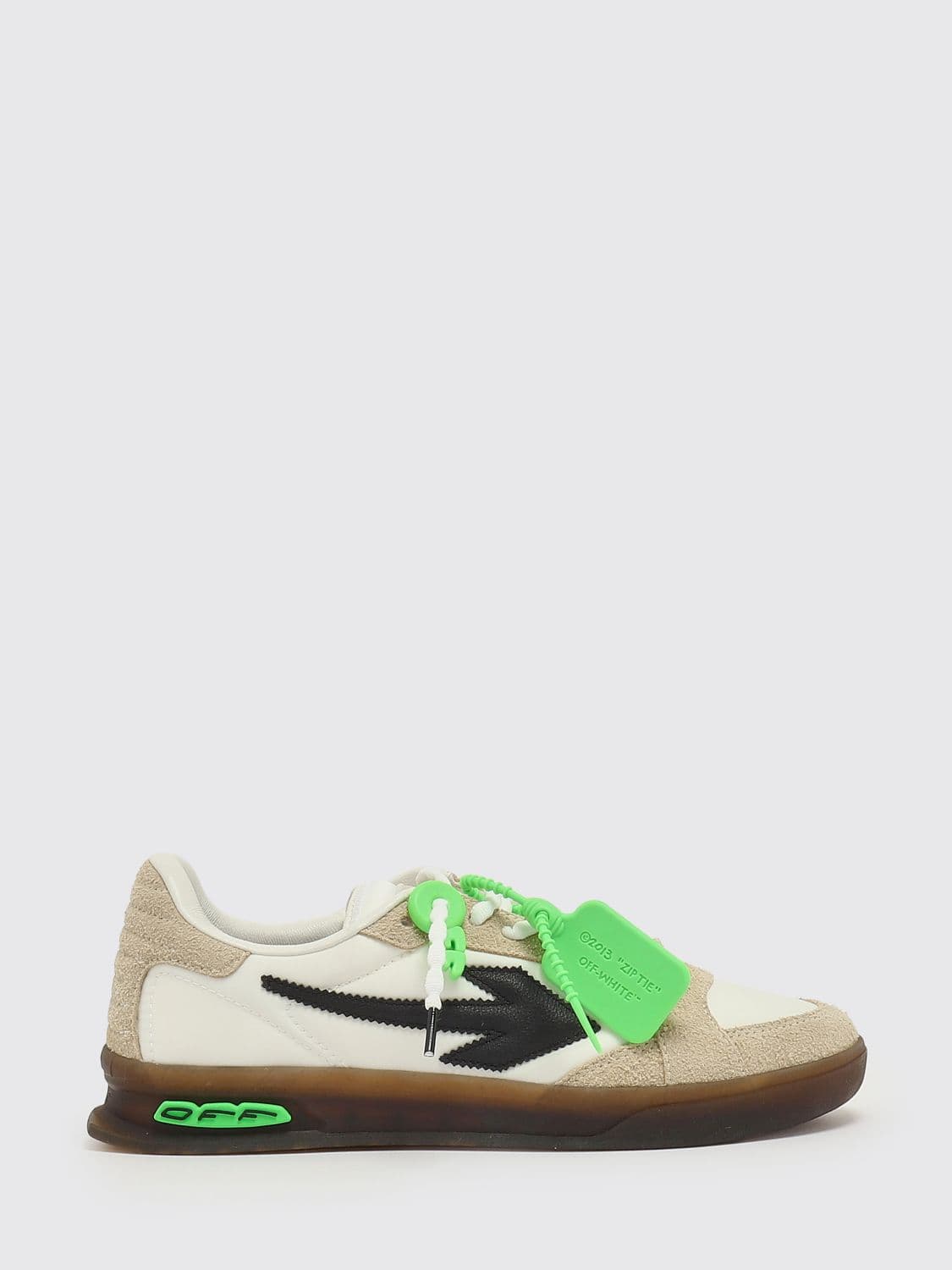 Off-White Suede and Nylon End of Play Sneakers