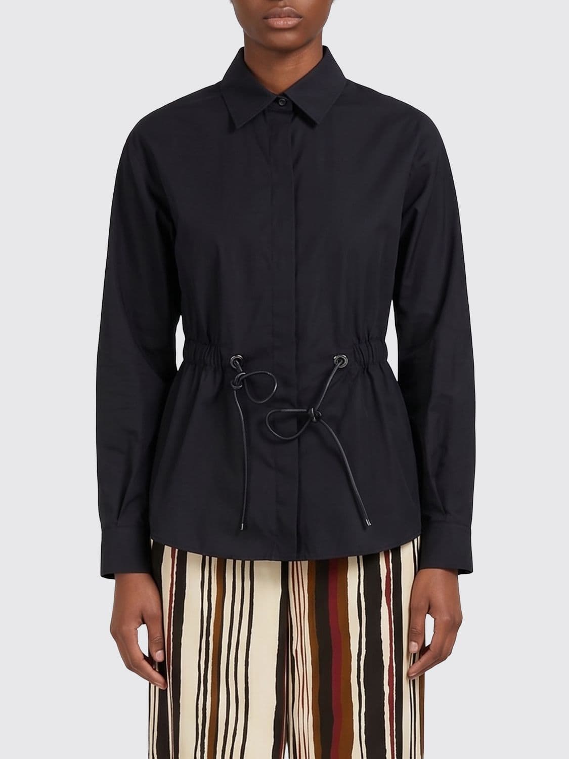 Max Mara Cotton Shirt with Drawstring · 42