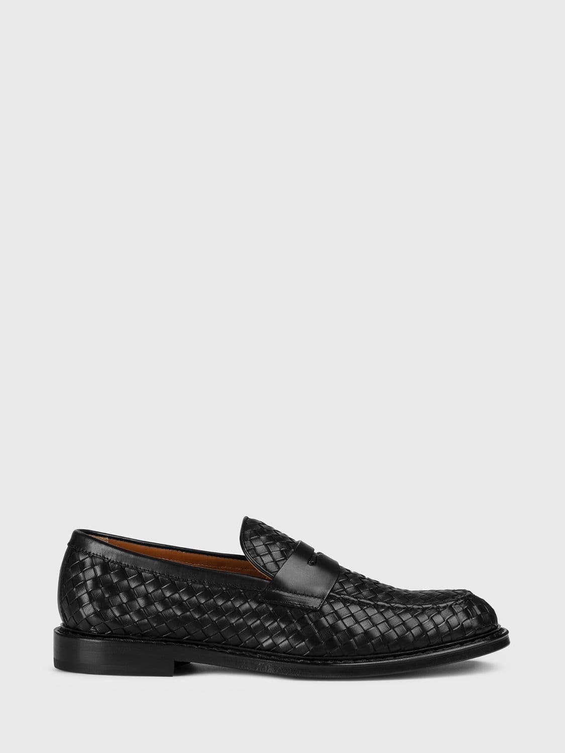 Doucal's Woven Leather Loafers