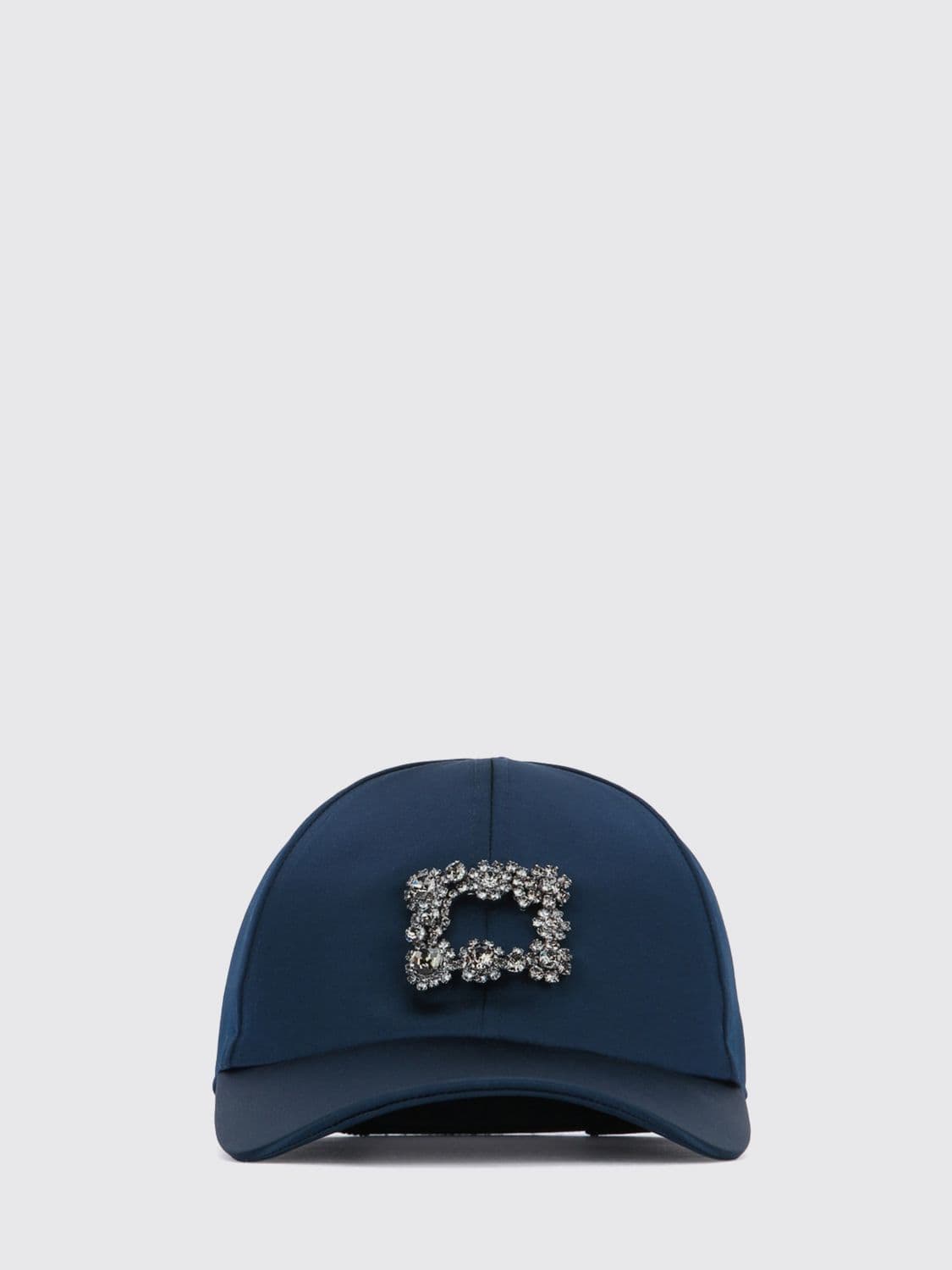 Roger Vivier Satin Hat with Jewel Buckle · S