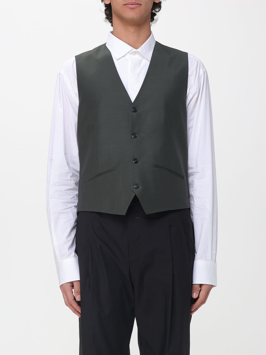 Karl Lagerfeld Wool Blend Tailored Vest