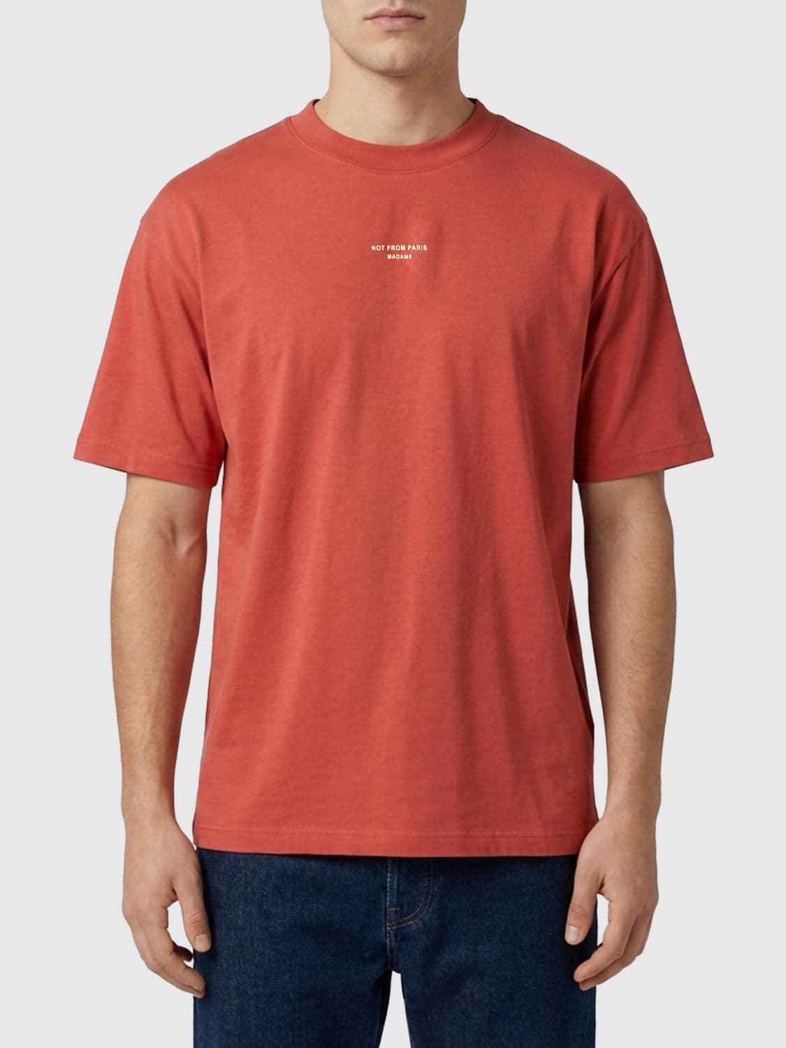 Drôle De Monsieur Cotton T-Shirt with Mini Logo