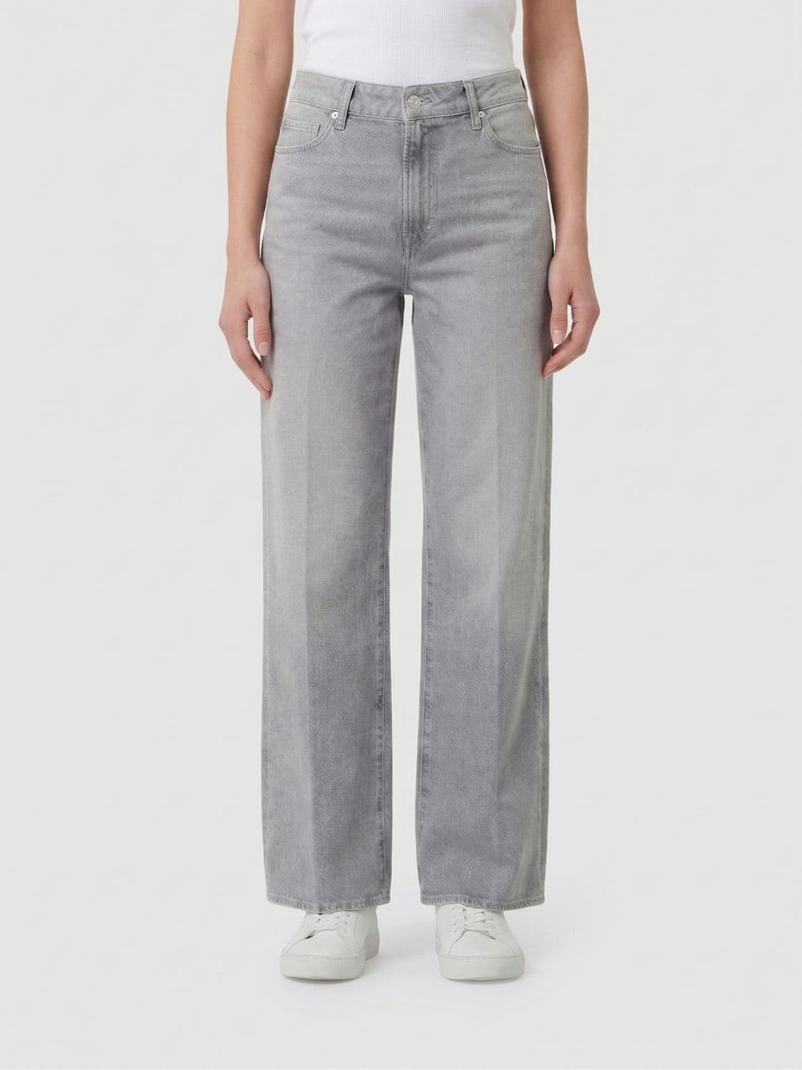 Paige Cotton Denim Straight Jeans