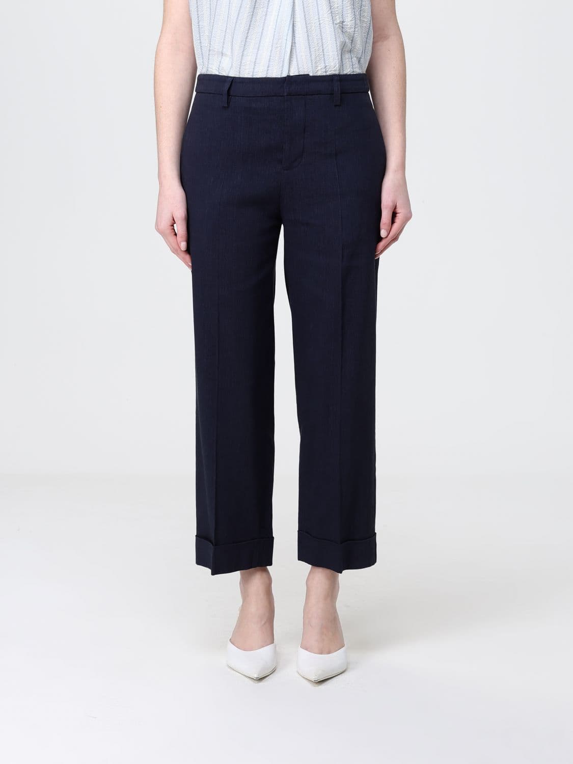 Tela Andrew Cropped Linen Blend Pants