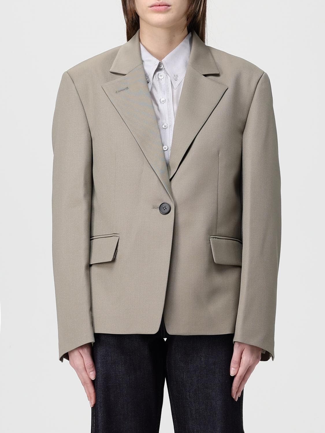 Low Classic Structured Wool Blend Blazer
