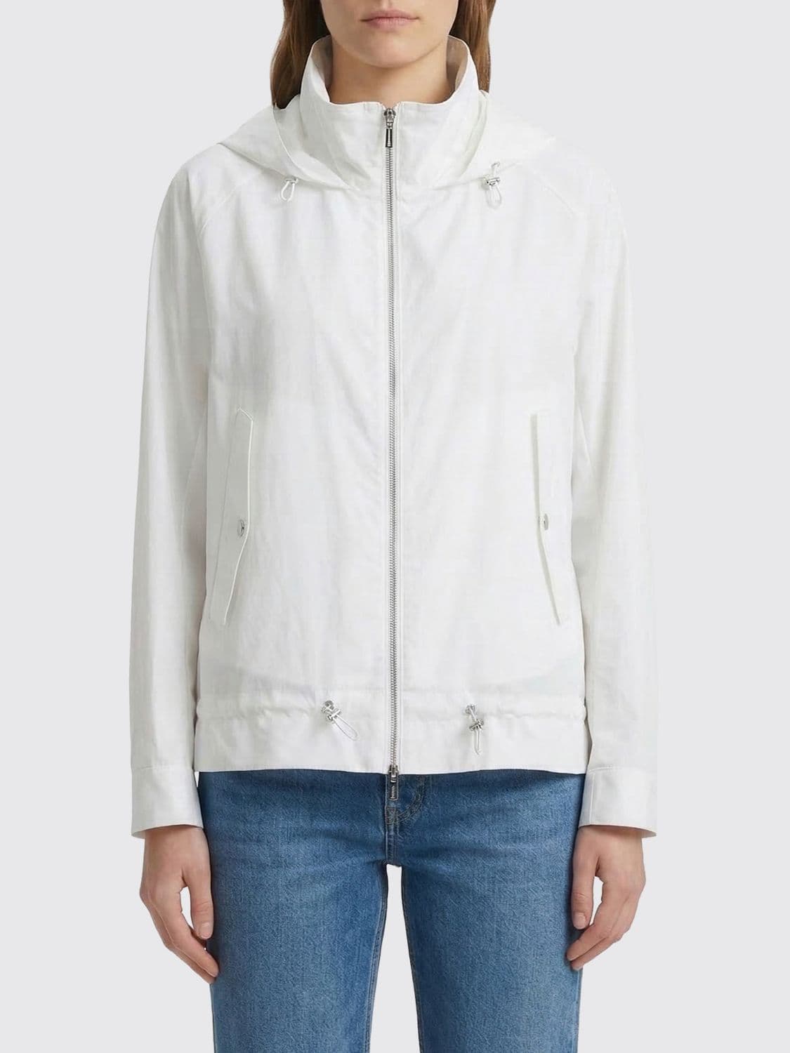 Moorer Rya-WFC Jacket in Cotton and Linen Canvas