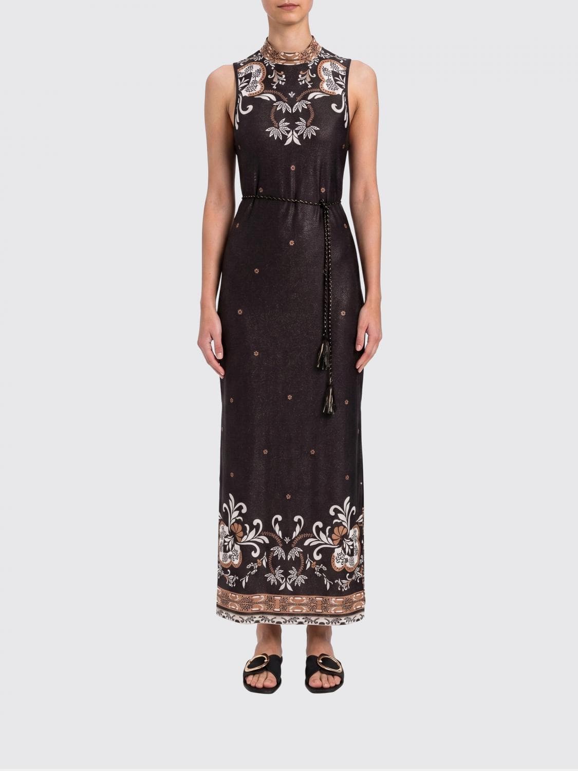 Twinset U & b Midi Dress with Ethnic Print