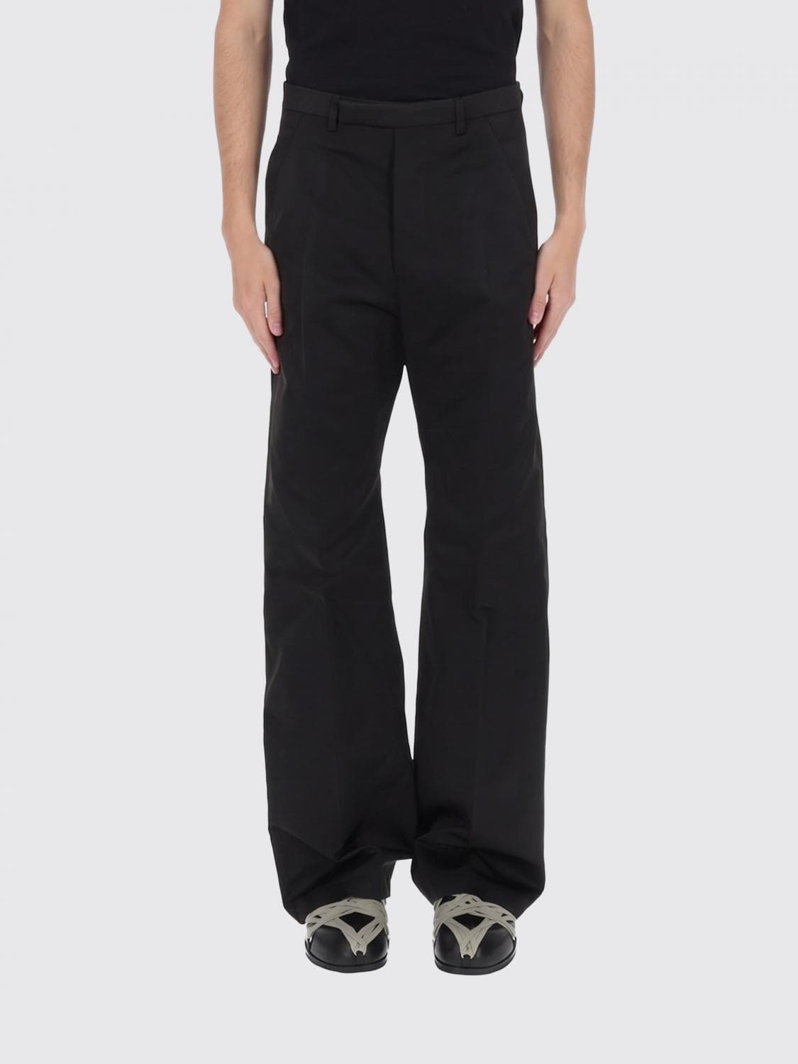 Rick Owens Crêpe Wide-Leg Trousers