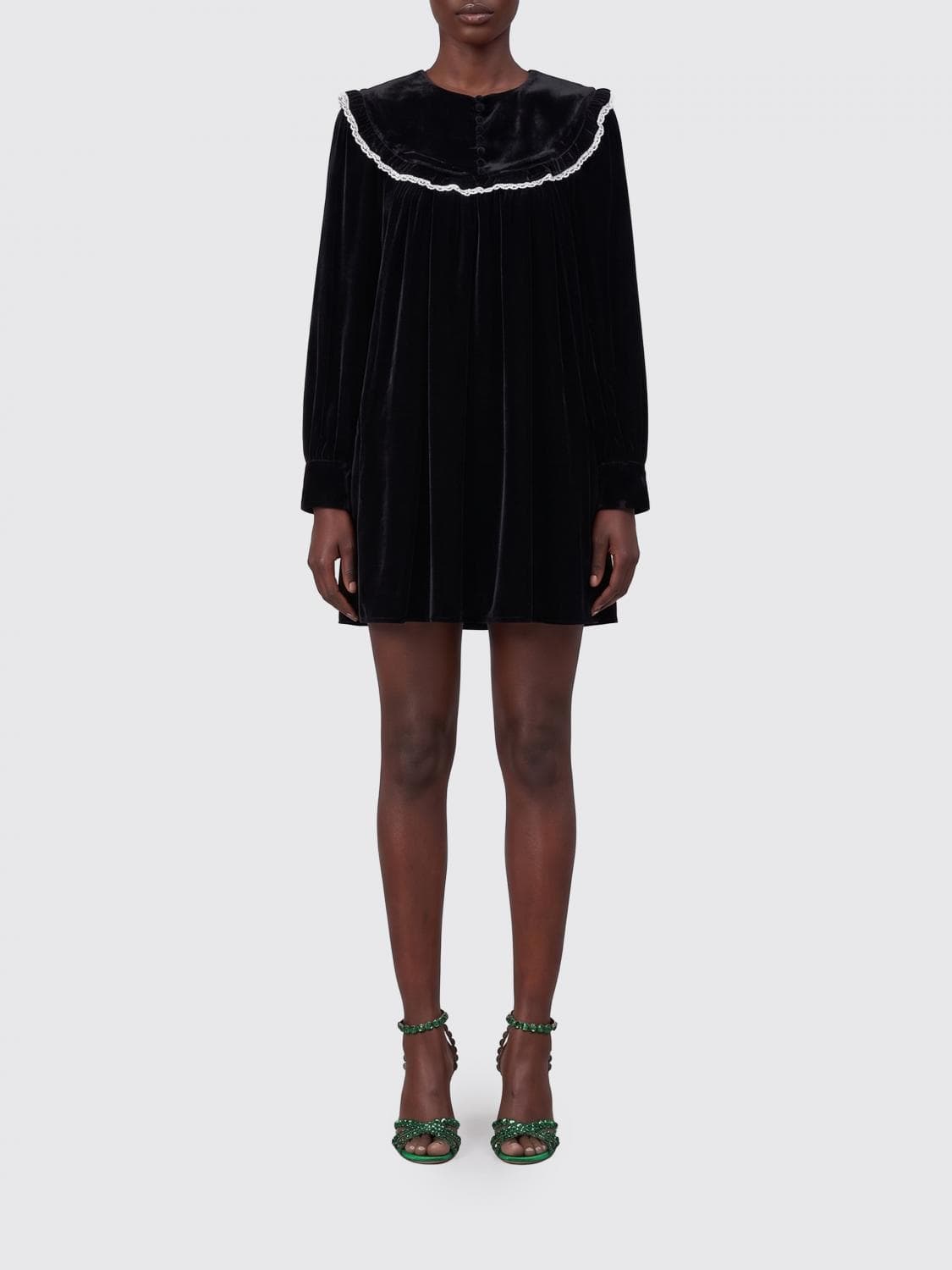 Ganni Velvet Mini Dress · 38