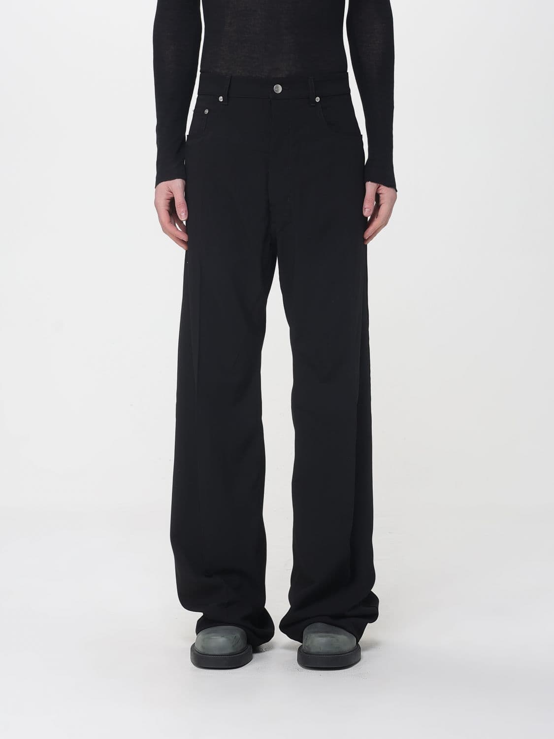 Rick Owens Wool Wide-Leg Trousers