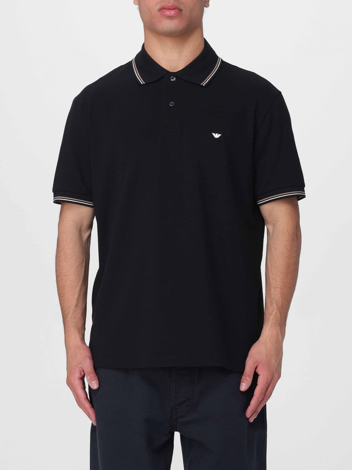 Emporio Armani Stretch Cotton Polo Shirt · XXL