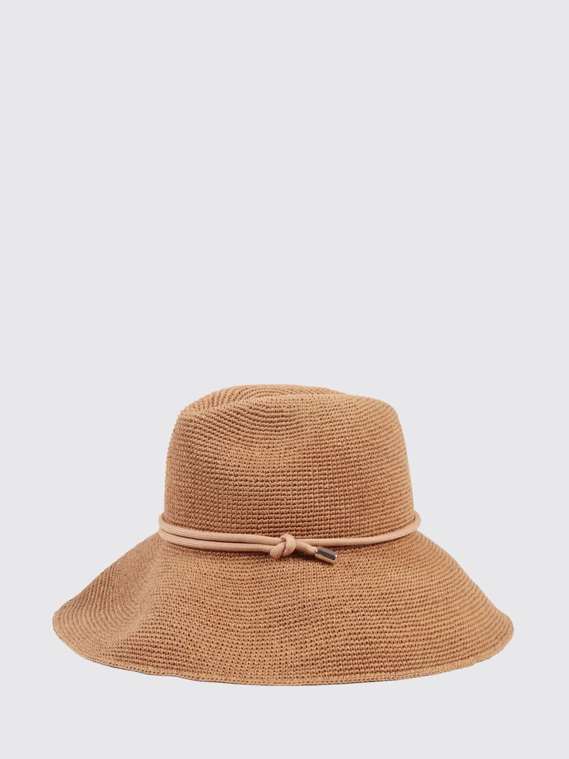 Emporio Armani Woven Paper Hat · 56