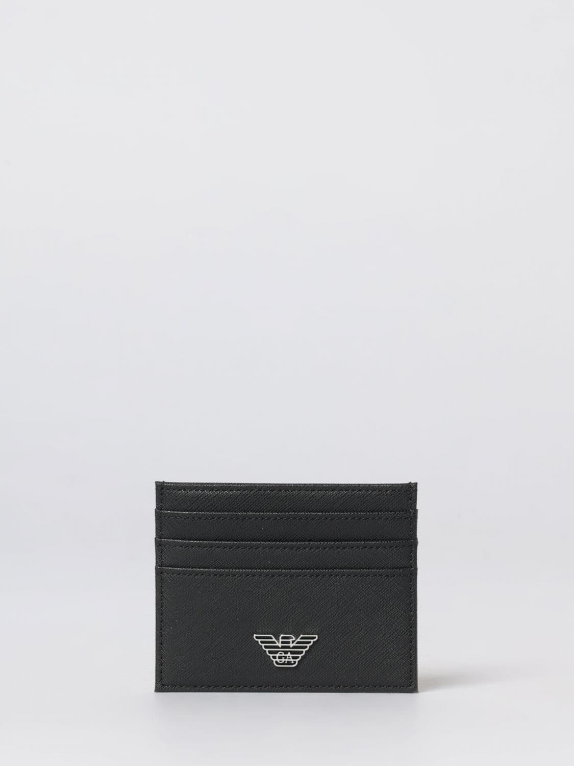 Emporio Armani Recycled Leather Credit Card Holder · OS