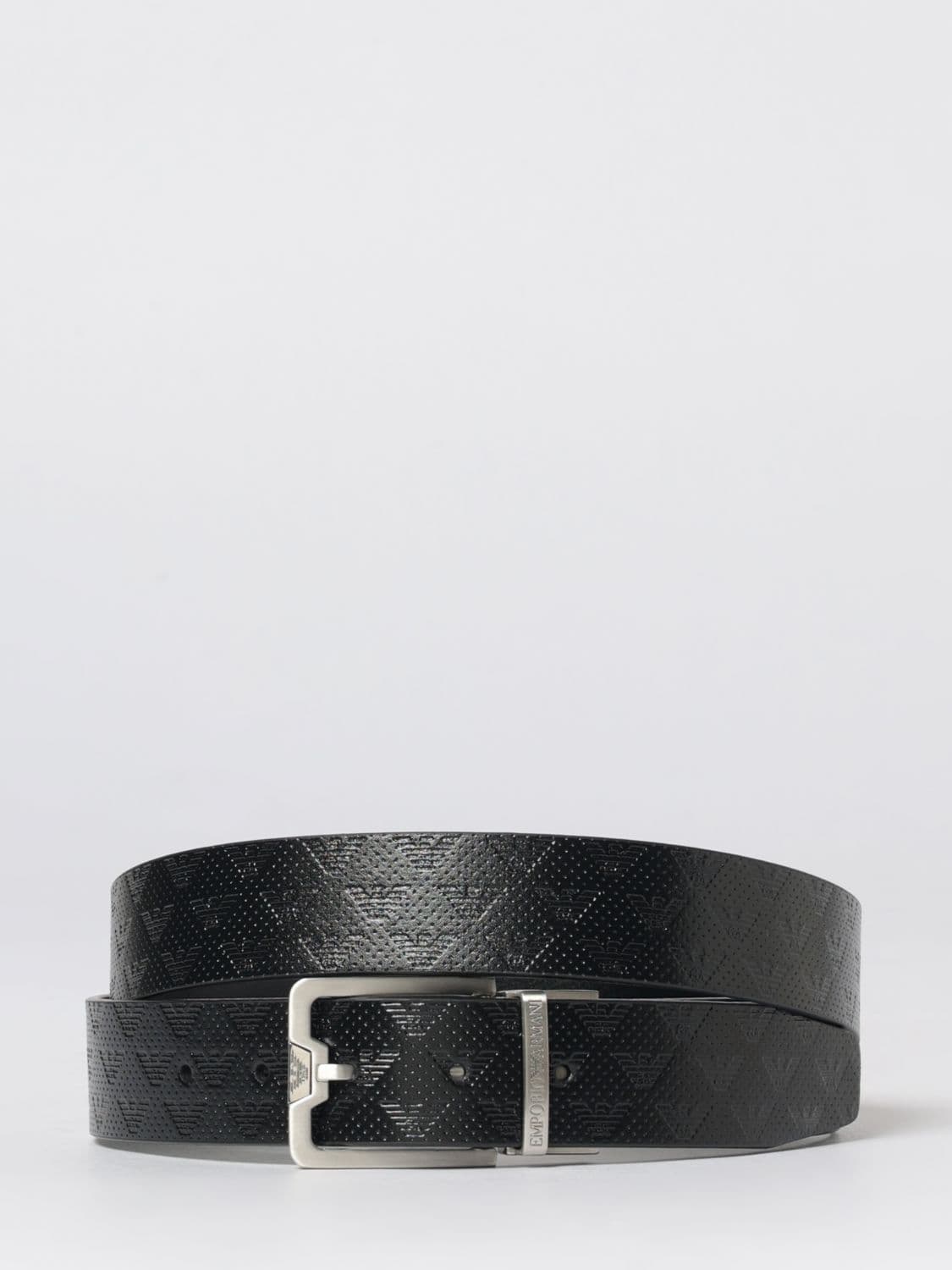 Emporio Armani Leather Belt with Logo · OS