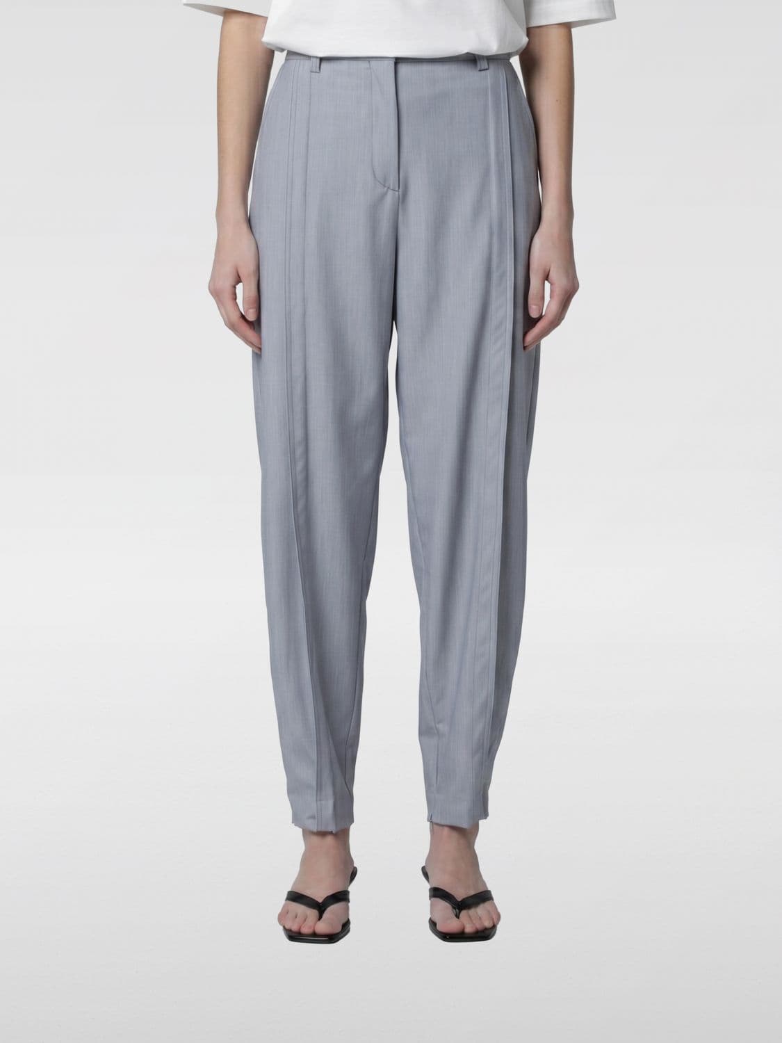 Thelatest Viscose Blend Straight Trousers