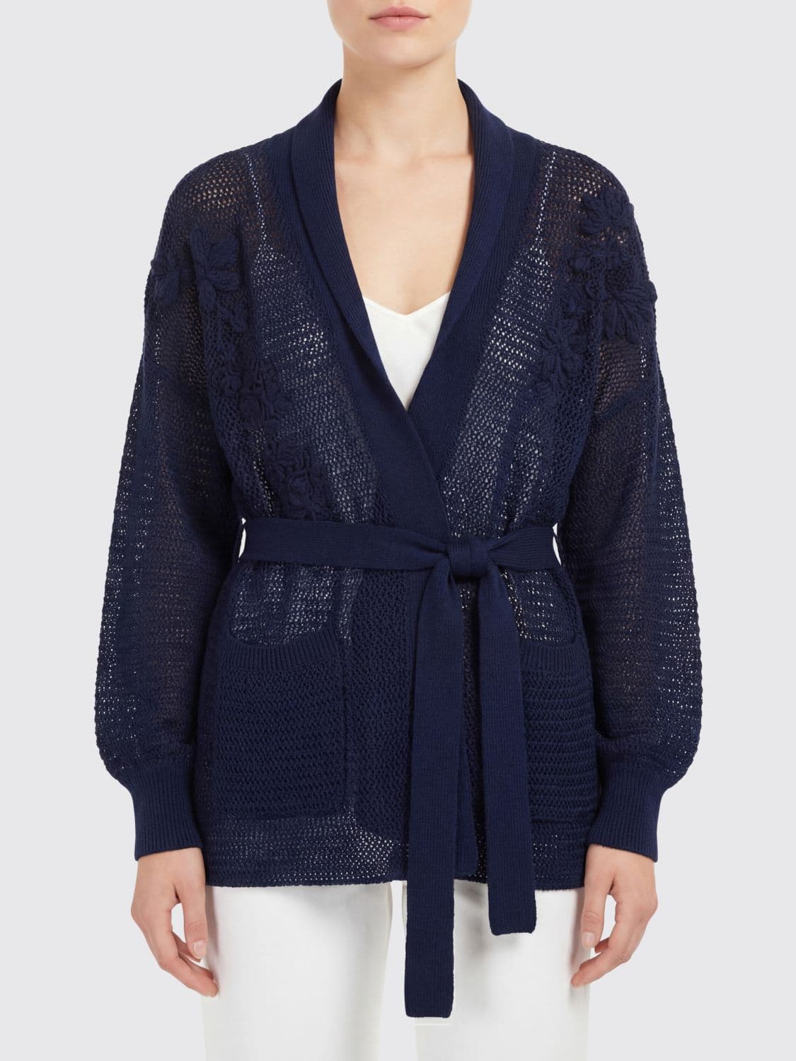 Twinset Cotton Blend Cardigan · S