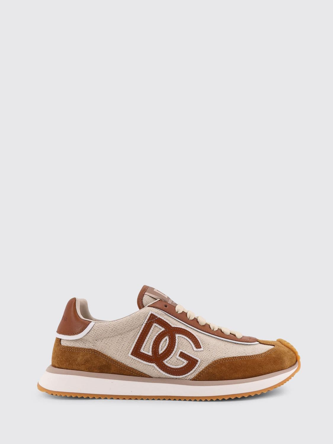 Dolce & Gabbana DG Cushion Canvas and Suede Sneakers