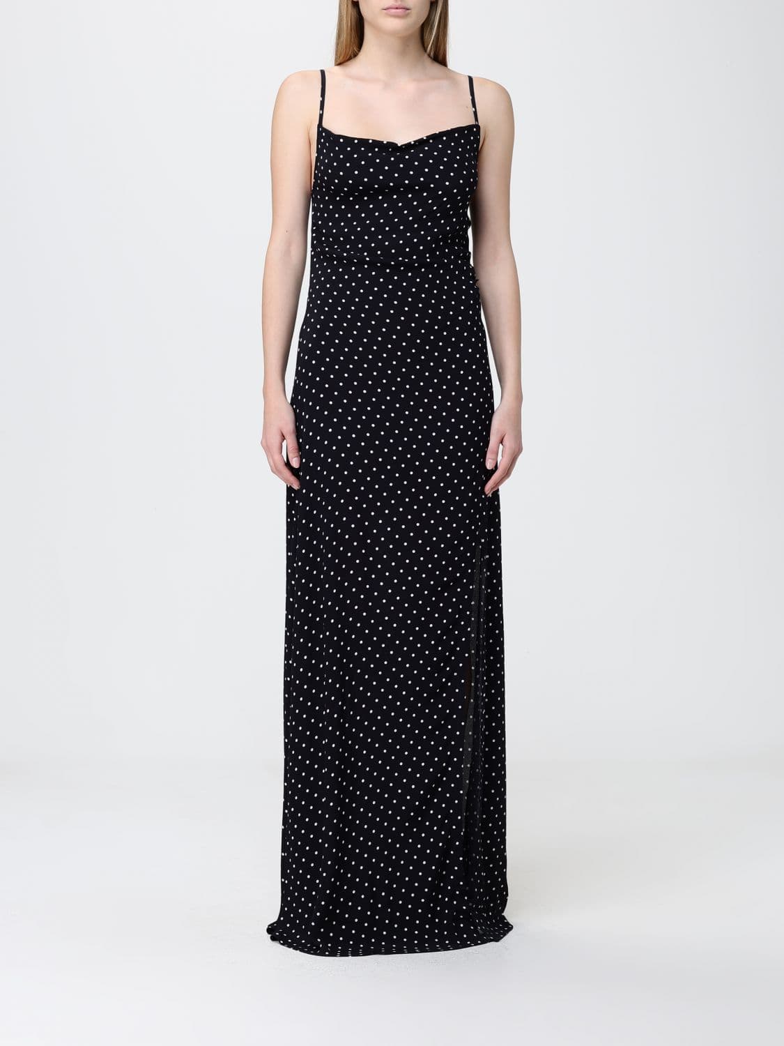 Mar De Margaritas Printed Viscose Long Dress · M