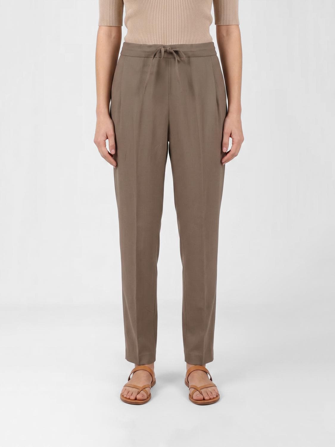 Fabiana Filippi Linen Blend Drawstring Pants