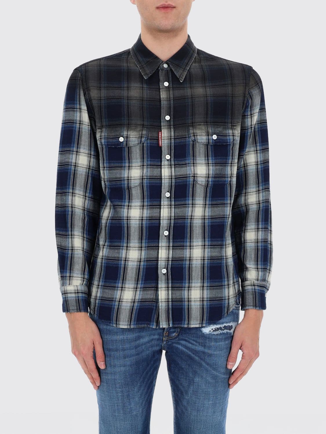 Dsquared2 Checked Cotton Casual Shirt