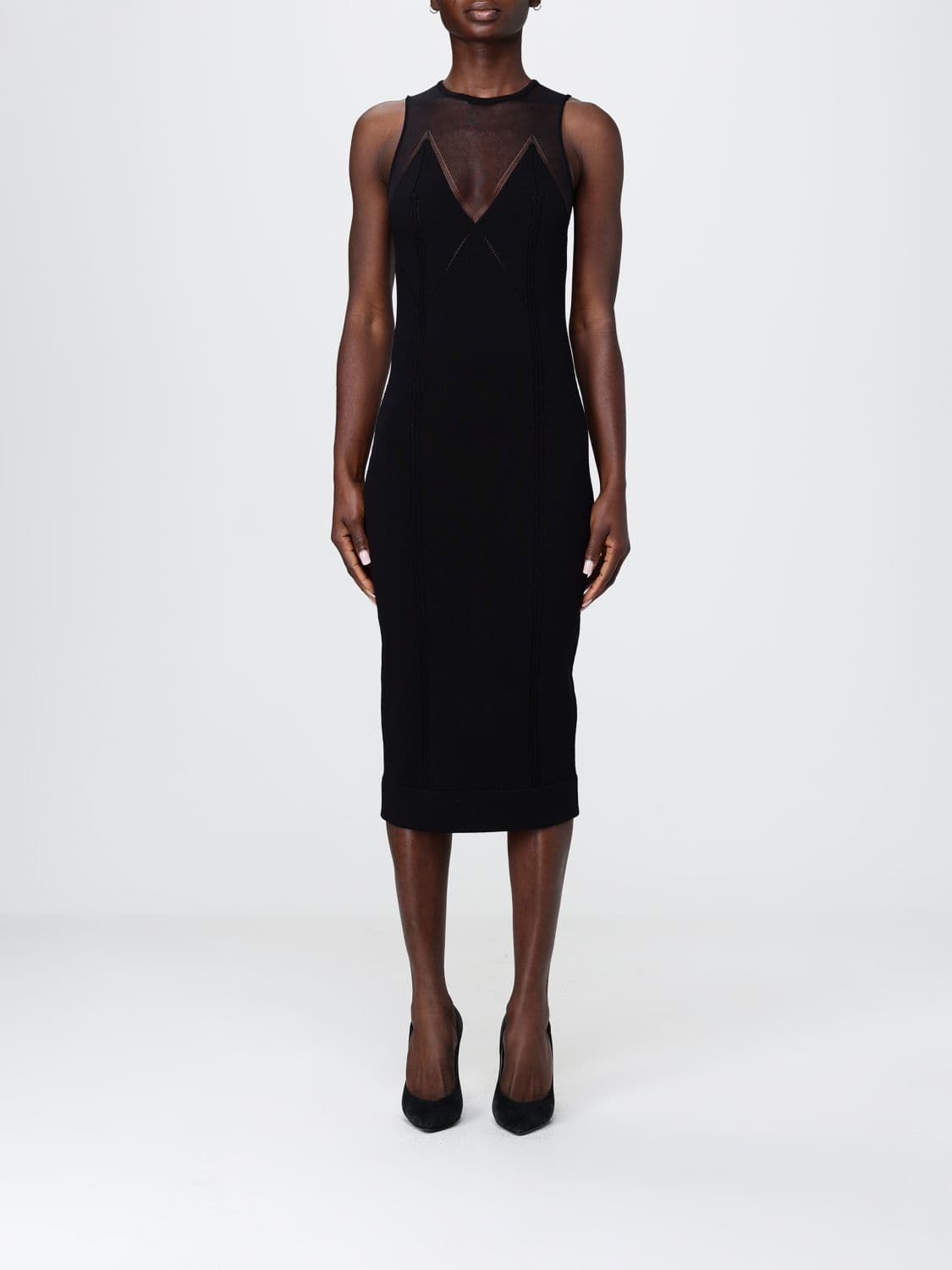 Elisabetta Franchi Viscose and Cotton Dress