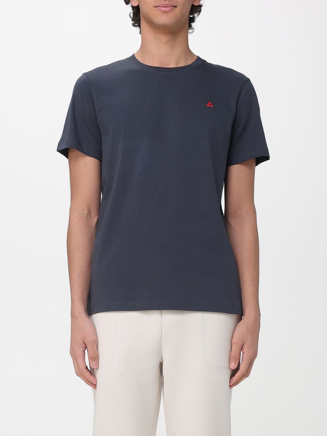 Peuterey Cotton T-Shirt with Mini Logo