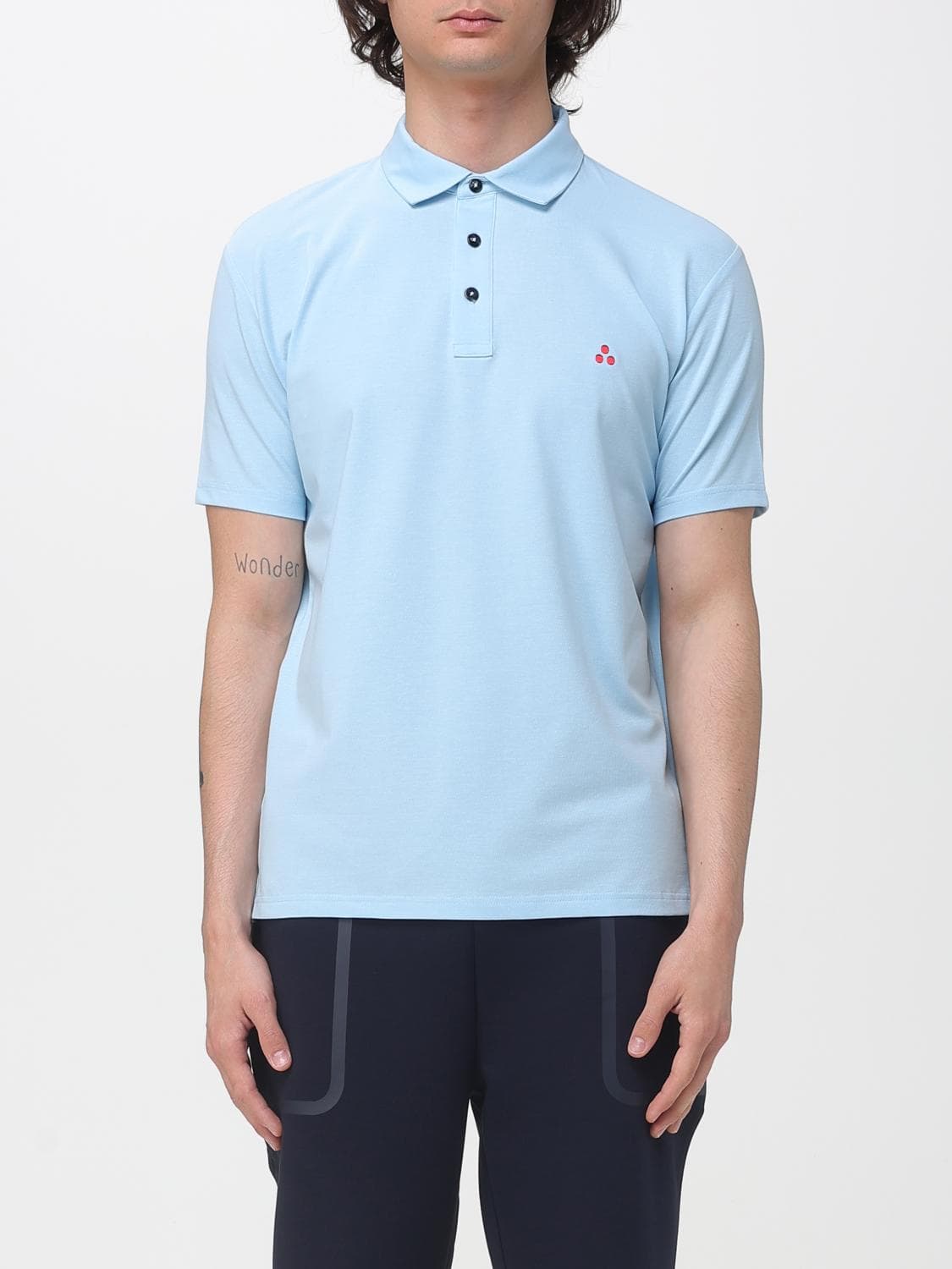 Peuterey Cotton and Silk Blend Polo Shirt · XL