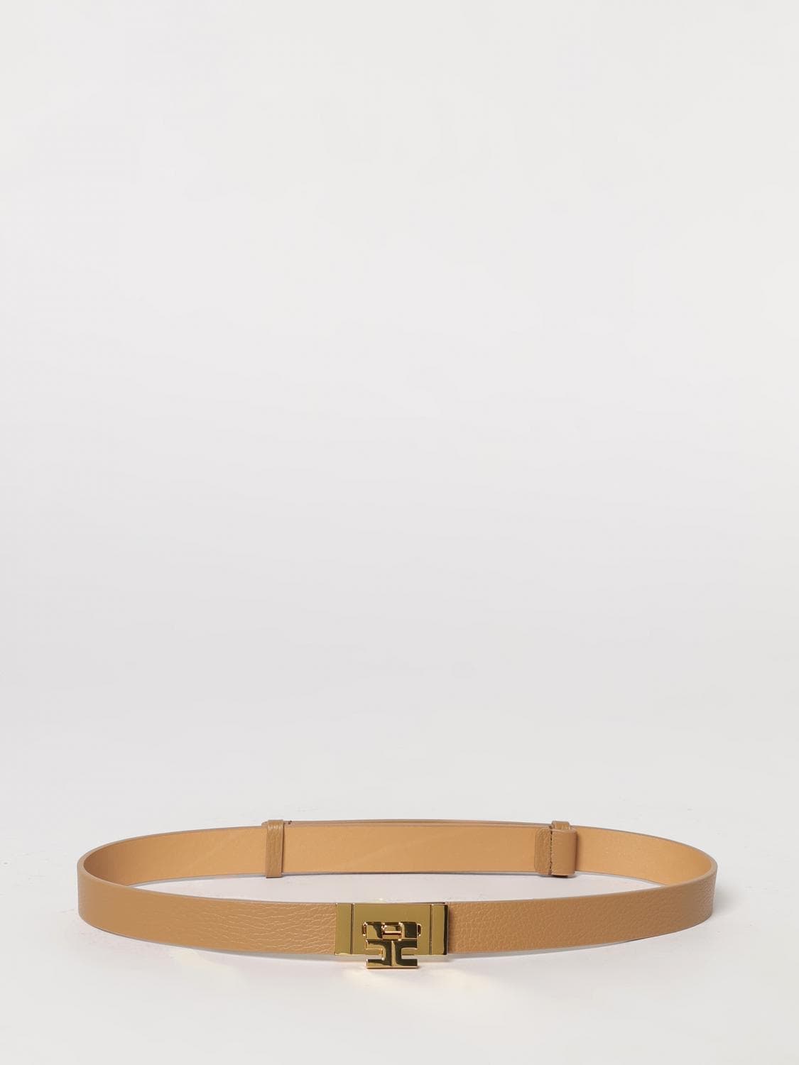 Elisabetta Franchi Hammered Leather Belt