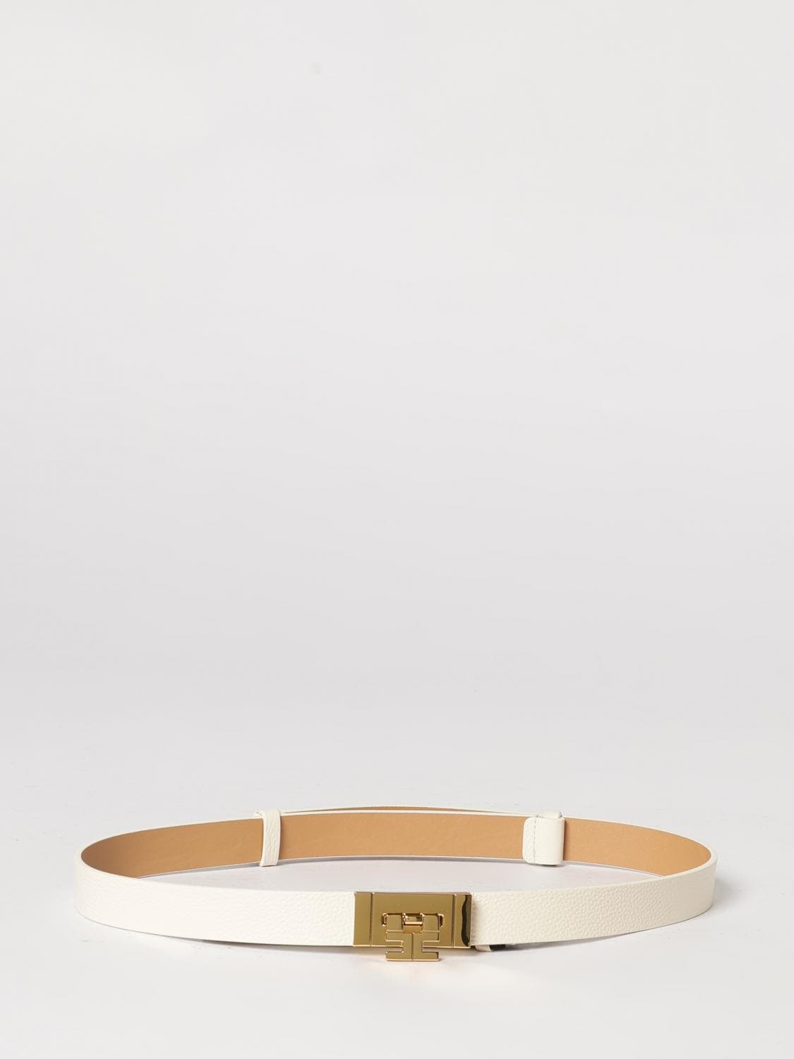 Elisabetta Franchi Hammered Leather Belt