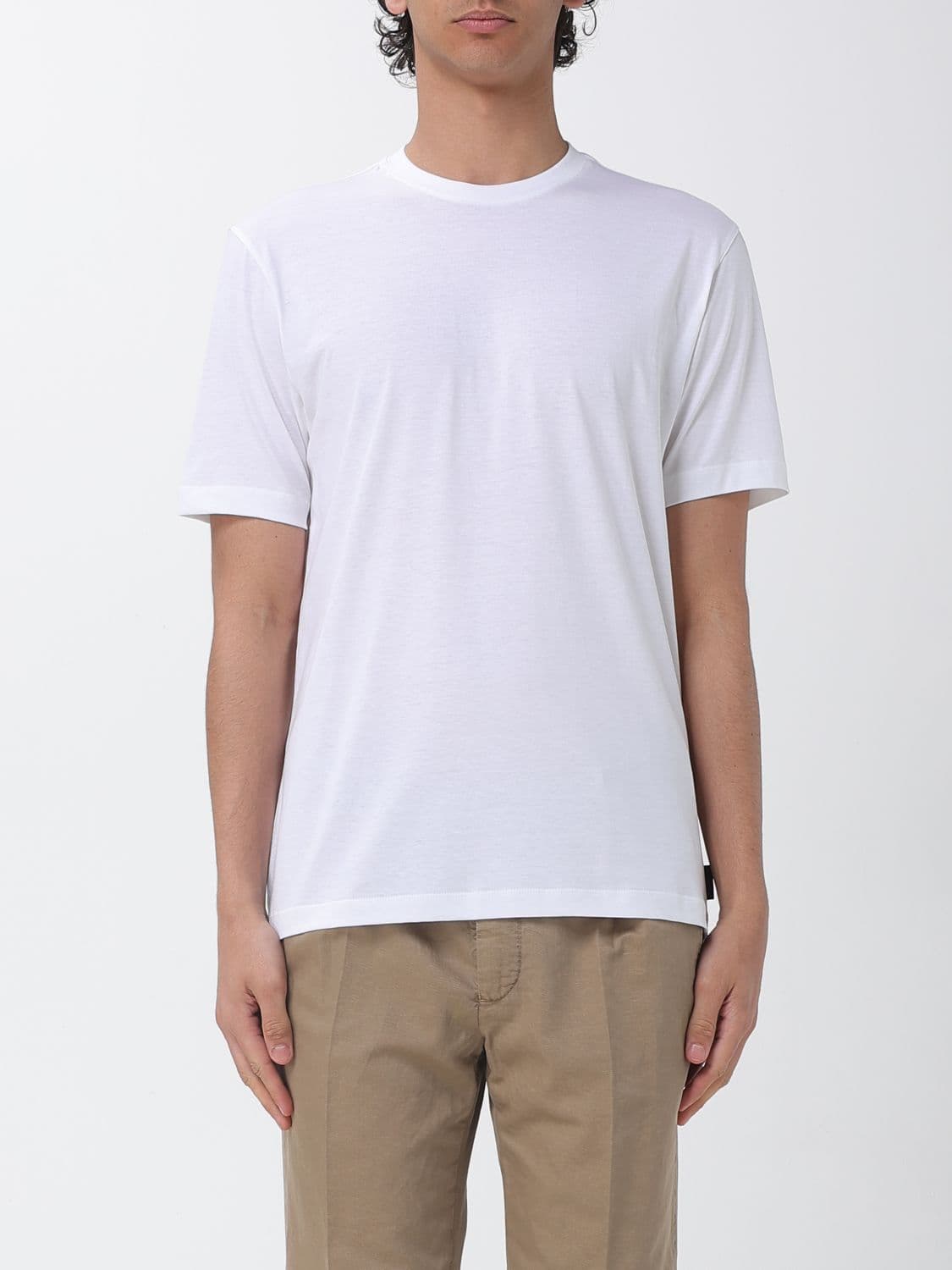 Zanone Basic Cotton and Silk T-Shirt