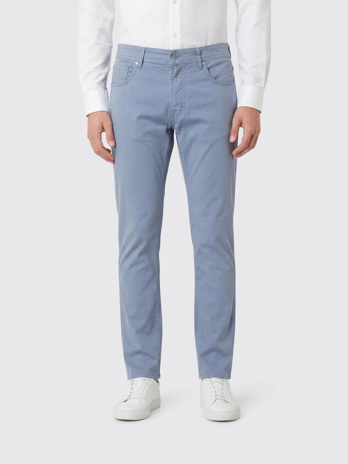 Jacob Cohen Slim Fit Stretch Cotton Trousers