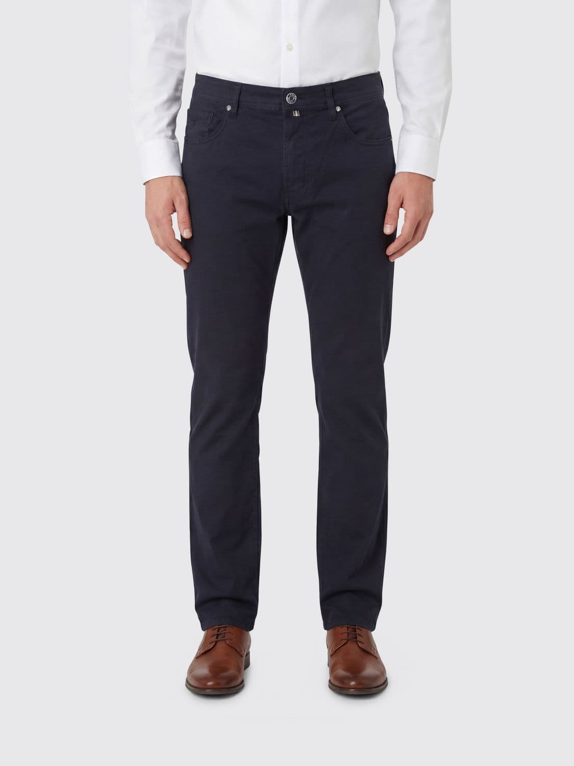 Jacob Cohen Slim Fit Stretch Cotton Trousers