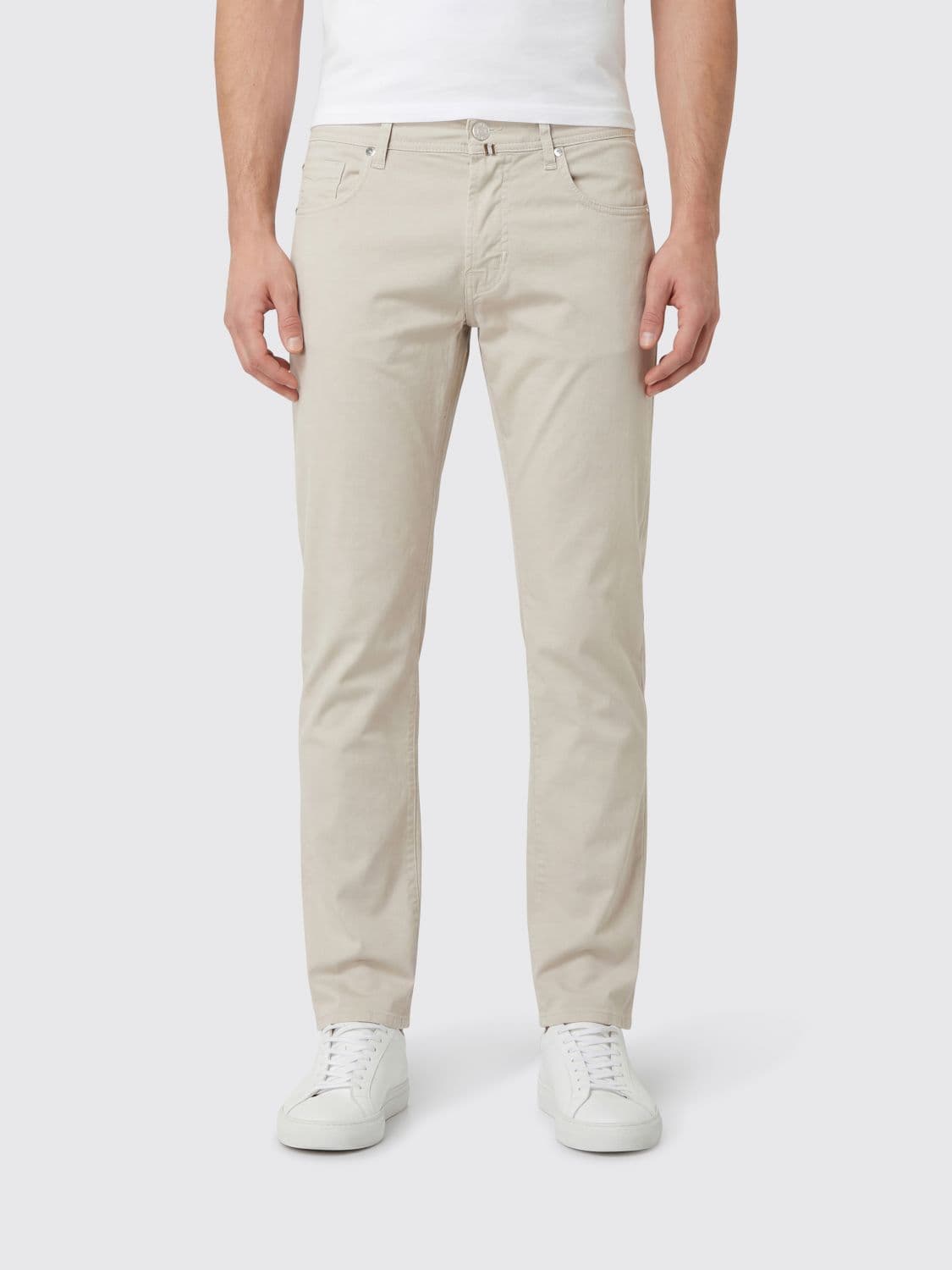 Jacob Cohen Slim Fit Stretch Cotton Trousers