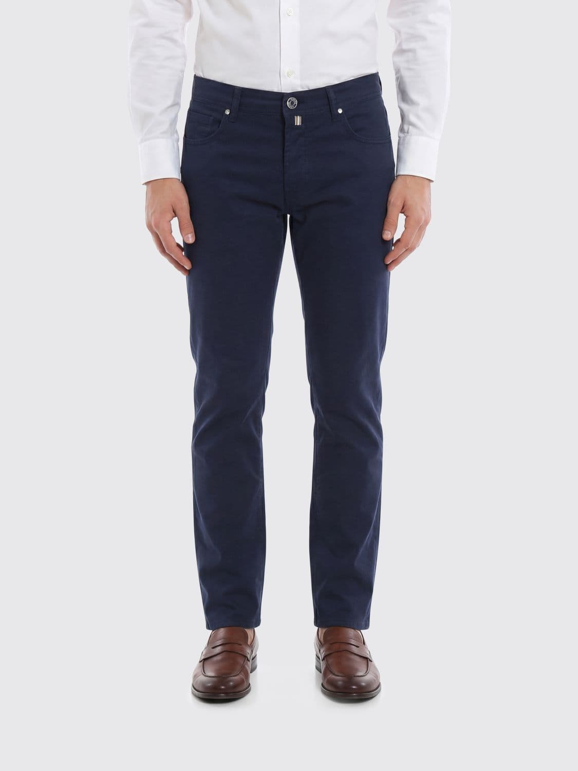 Jacob Cohen Slim Fit Stretch Cotton Trousers