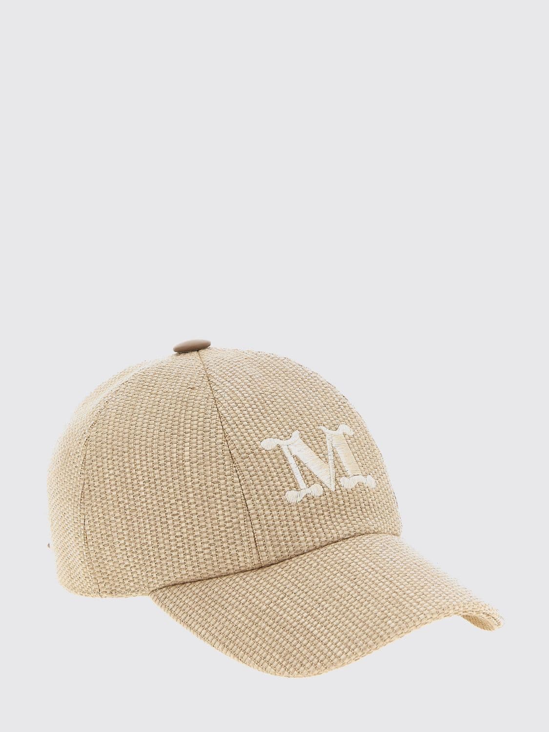 Max Mara Cotton Blend Baseball Cap with Logo