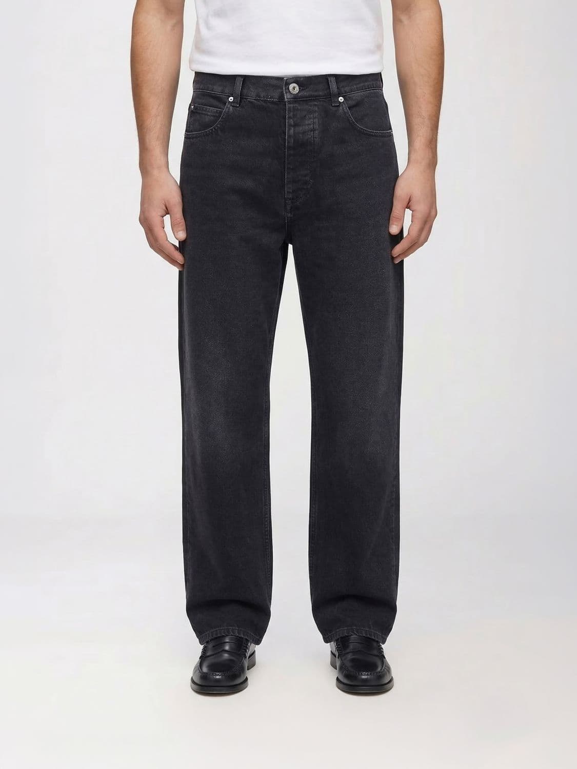 Bottega Veneta Cotton Denim Wide Leg Jeans
