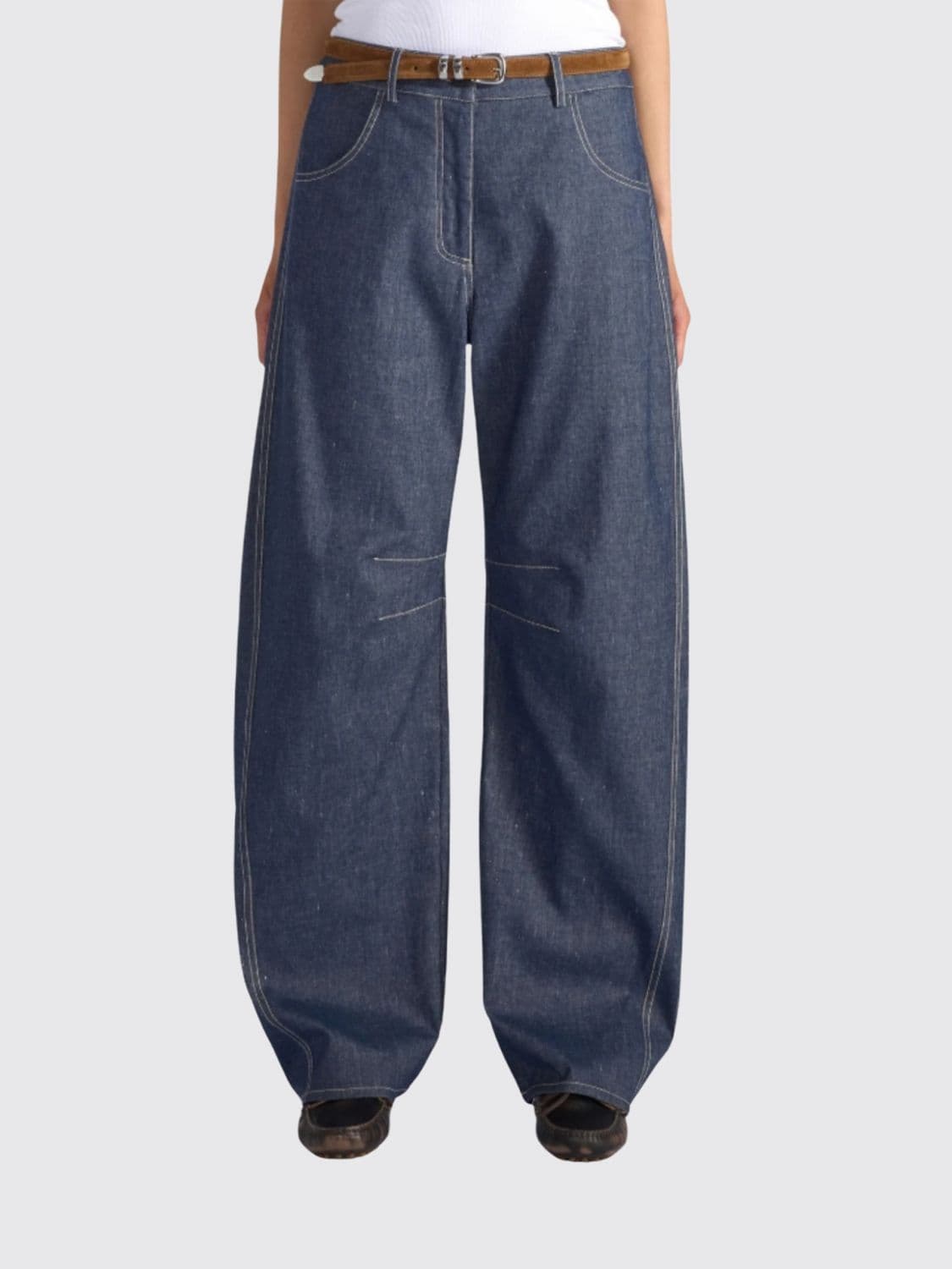 Liviana Conti Leon Cotton Blend Jeans · 42