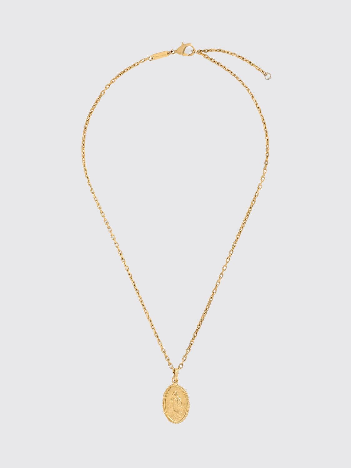 Dolce & Gabbana Medallion Brass Necklace with Pendant · OS