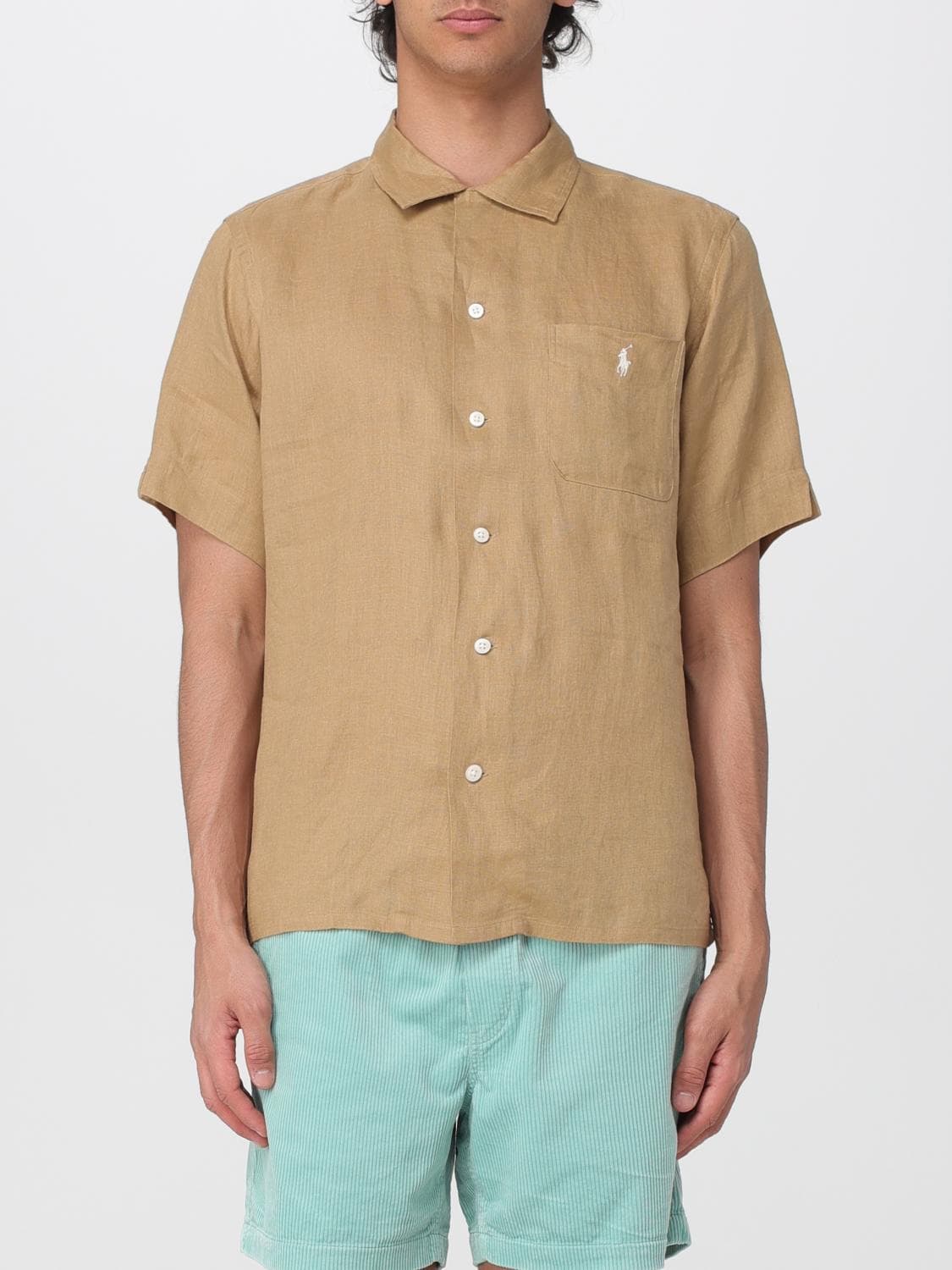 Polo Ralph Lauren Logo Linen Shirt · M