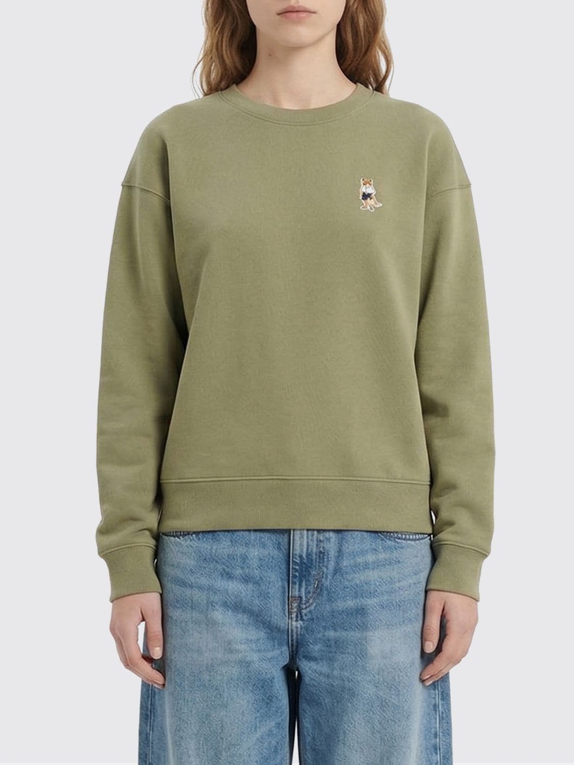 Maison Kitsuné Cotton Crew Neck Sweatshirt