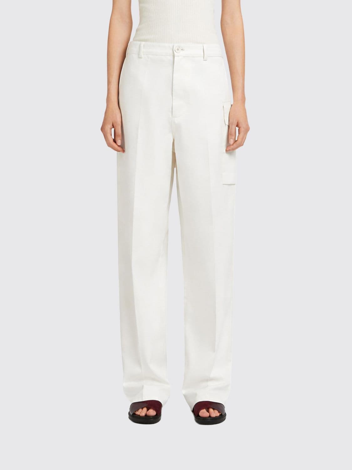Marni Cotton Cargo Trousers