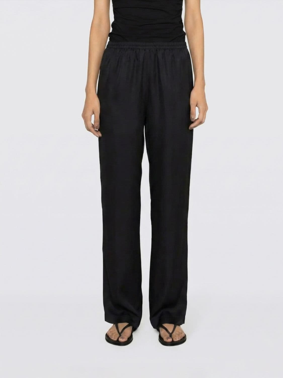 Loulou De Saison Satin Palazzo Trousers
