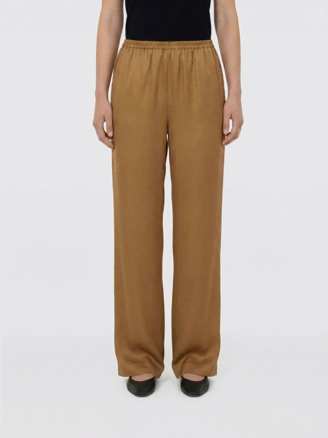 Loulou De Saison Satin Palazzo Trousers