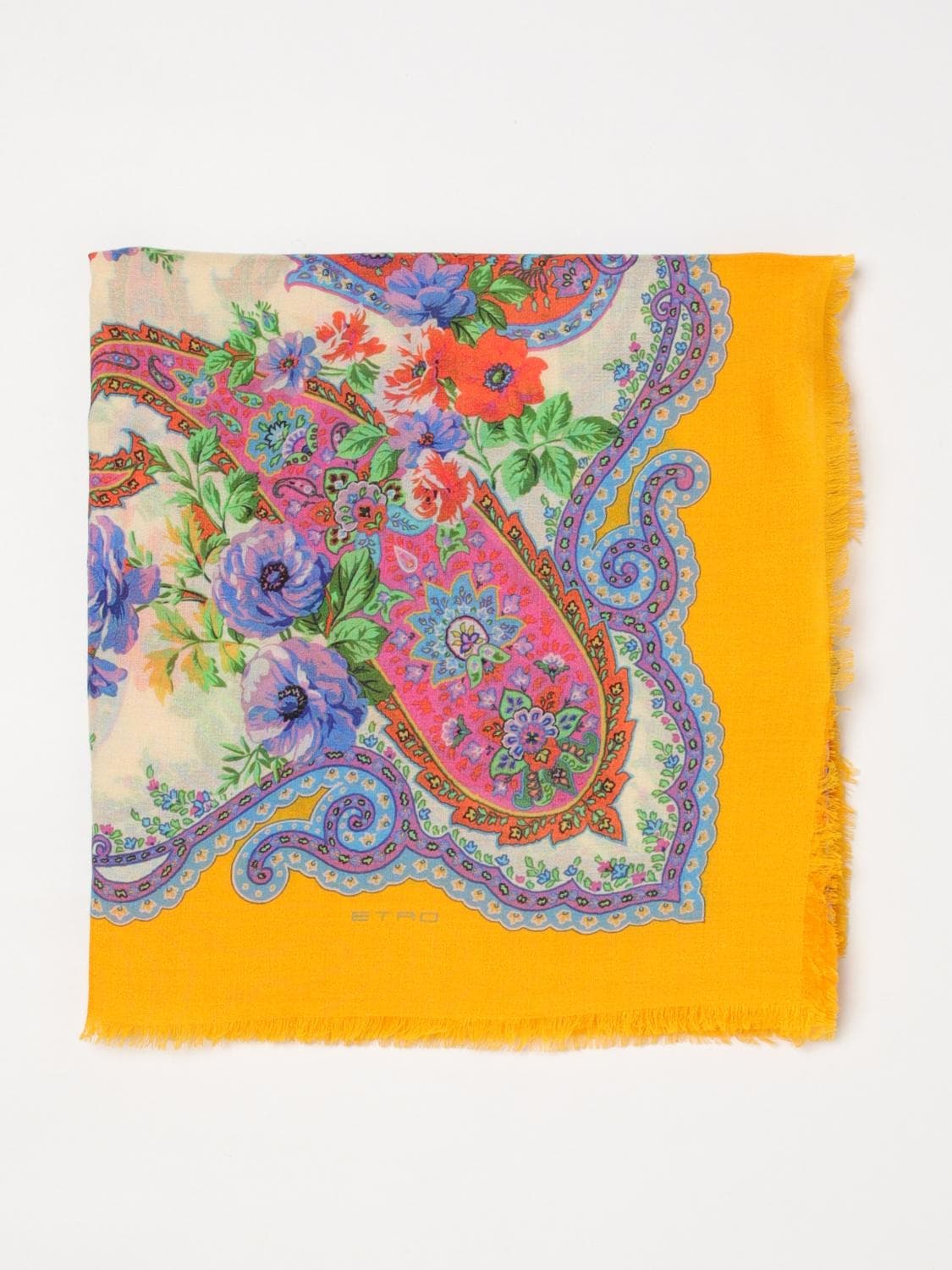 Etro Paisley Print Cashmere Blend Scarf · OS