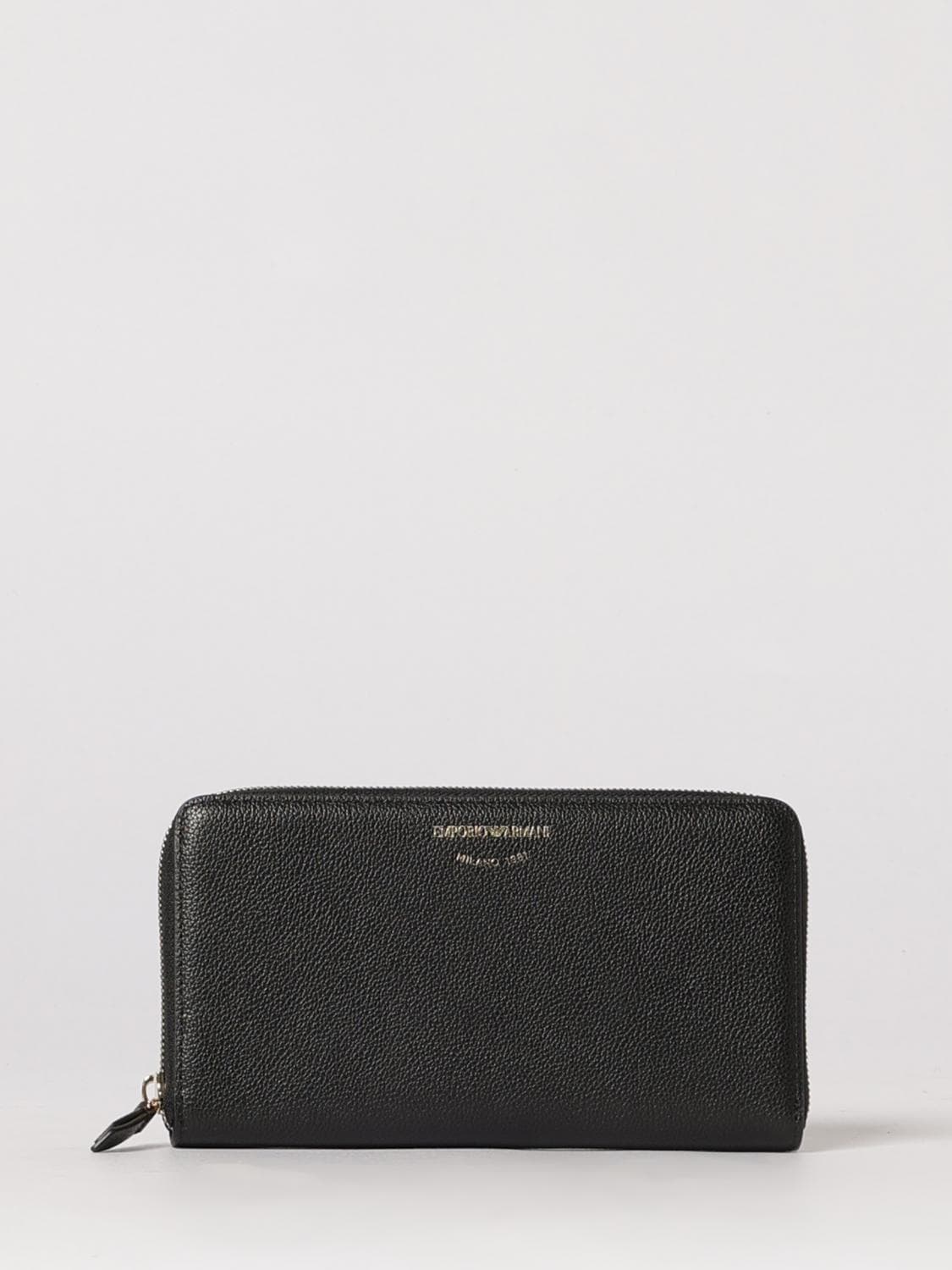 Emporio Armani Grained Leather Continental Wallet · OS