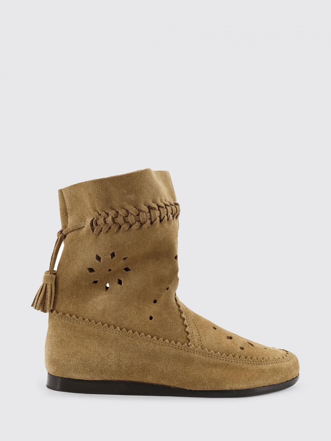 Isabel Marant Welky Perforated Suede Ankle Boots · 39