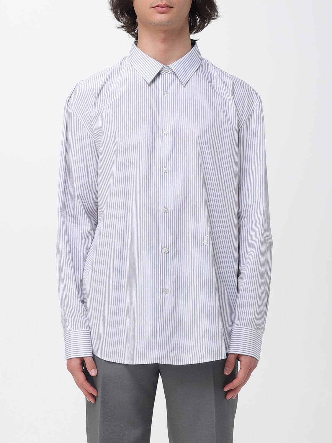 Saint Laurent Striped Cotton Casual Shirt