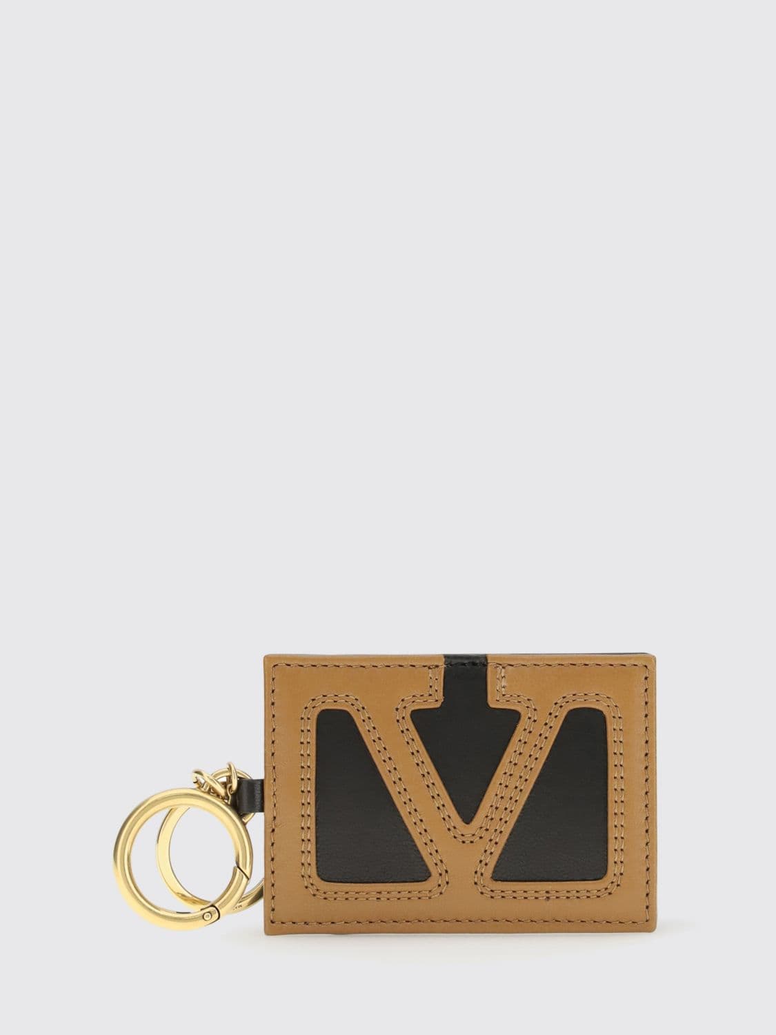Valentino Garavani VLogo Signature Leather Keychain · OS