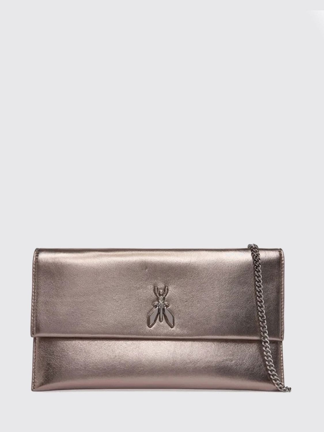 Patrizia Pepe Laminated Leather Clutch · OS