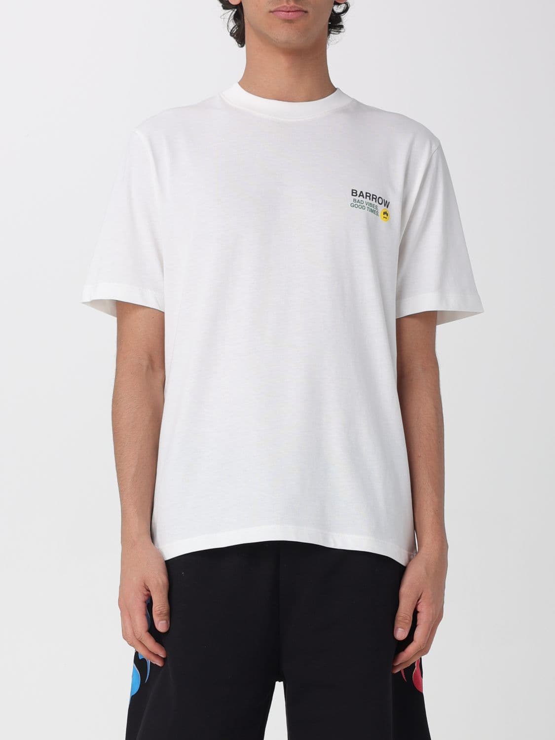Barrow Cotton T-shirt With Logo And Graphic Print